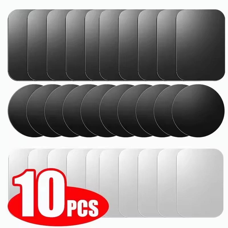 Phone Accessories Japan - 5/10 個磁気金属プレートディスク自動車電話ホルダーステッカー磁気パッチステッカータブレット携帯電話車スタンドマウント用