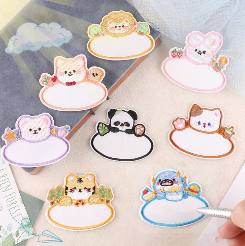 Phone Accessories And Names - 10 個の名札刺繍パッチ刺繍衣類帽子バッグ靴修理材料電話ギフトボックス装飾 DIY アクセサリー