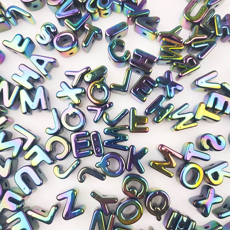 Phone Accessories And Names - カワイイ-ジュエリー作りのためのカラフルな文字ビーズ,英語のアルファベット,韓国の名前,電話チェーン,ペットアクセサリー