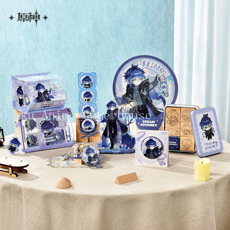 Phone Accessories Chain - 本物の公式原神インパクトフリンズアニメバッジ折りたたみ扇子アクリルスタンディ電話チェーンペンダントステッカー木製シールギフト