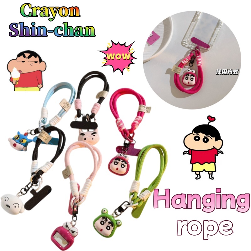 Phone Accessories Chain - クレヨンしんちゃん シロ クロコダイル ぬいぐるみ 電話ストラップ カメラチェーン
