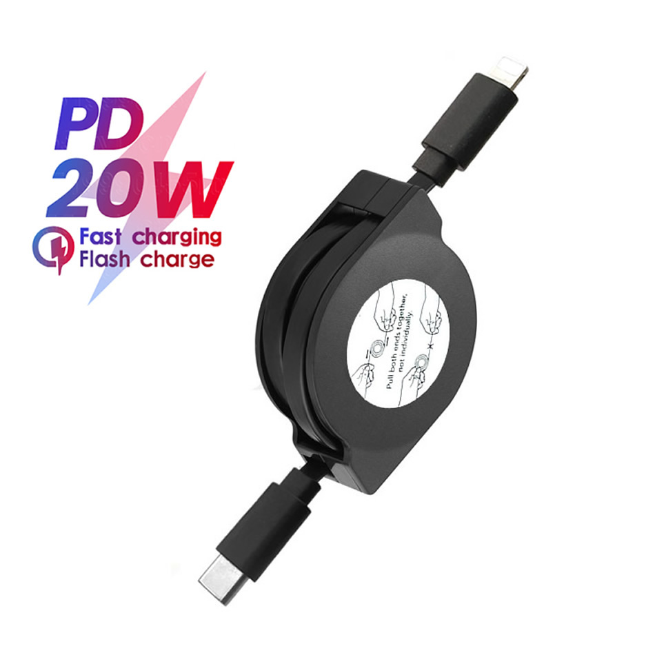 Phone Accessories Nothing - 格納式pdケーブル,USB Cケーブル,データライン,iPhone 14, 13, 12, 11