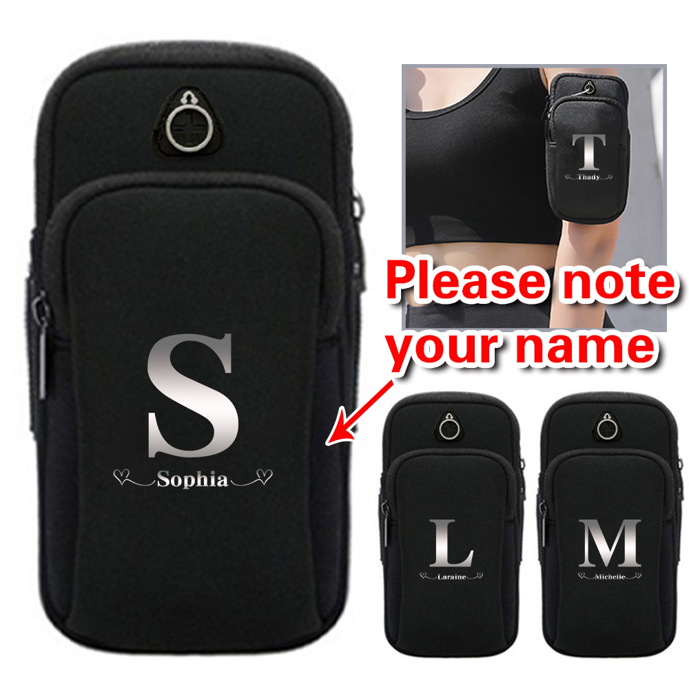 Phone Accessories And Names - パーソナライズされたカスタマイズされた名前ランニングバッグ電話アームバッグ通気性のあるスポーツアクセサリー耐久性のある大容量収納ポーチ