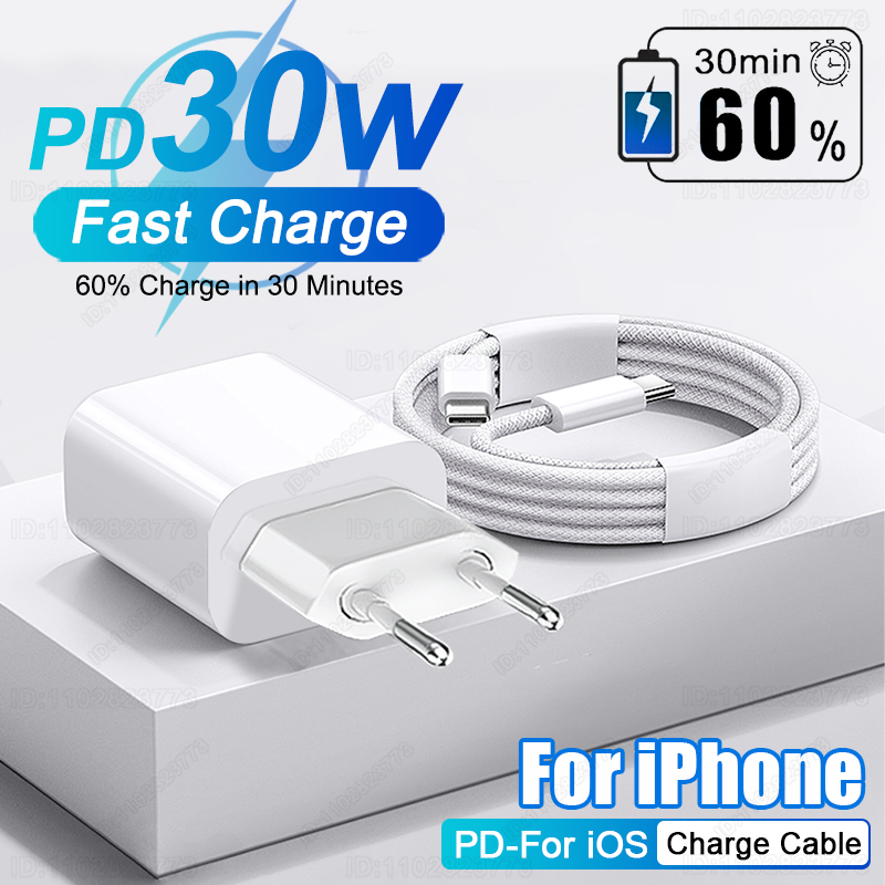 Phone Accessories Nothing - PD 30W急速充電器iPhone用15 11 12 13 14