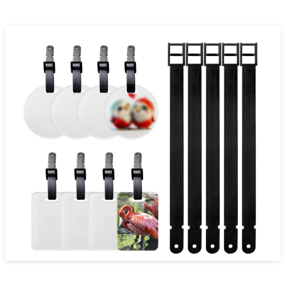 Phone Accessories And Names - 30個入り アクリル製両面荷物タグ 昇華型ブランクIDタグ 事前に印刷された名前、電話、住所入り 旅行バッグアクセサリー用
