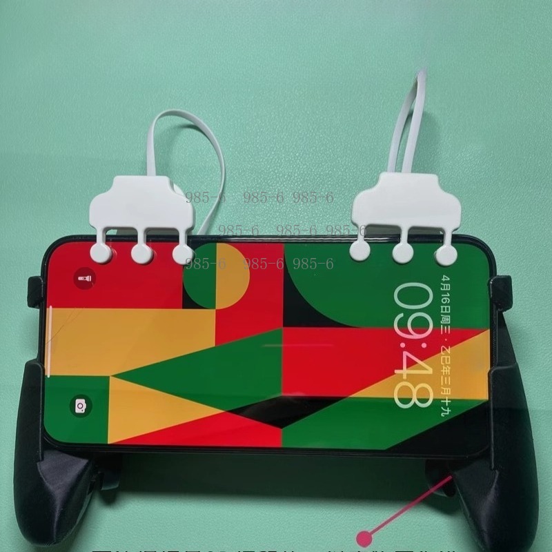 Gaming Controller Phone - 多機能スマホゲームコントローラー、物理的な補助ボタンで6本指・8本指操作対応、自動タップ機能搭載