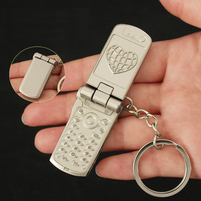 Phone Accessories Unique - チャーム付きミニ携帯電話キーホルダー,かわいい原宿キーホルダーデコレーション,ユニークなギフト,クリエイティブなy2kアクセサリー,ヴィンテージ