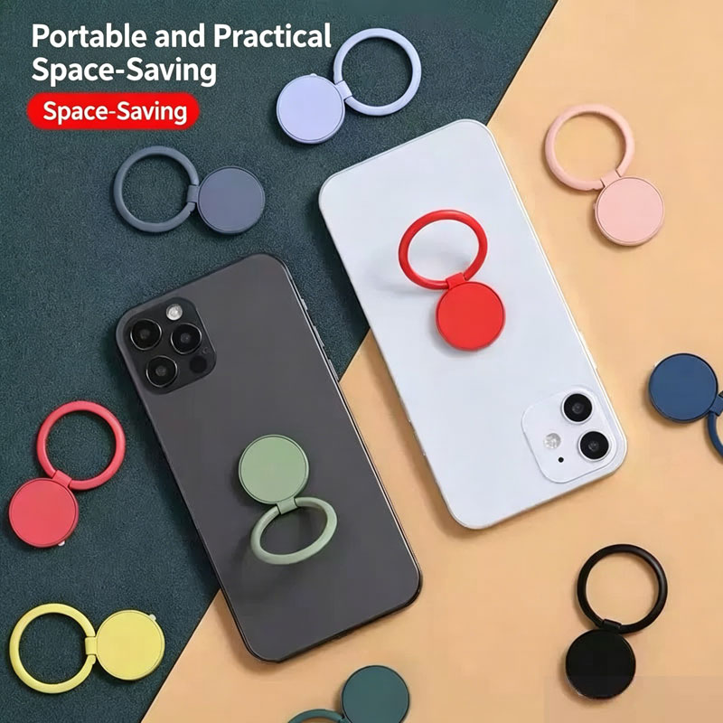 Phone Accessories Japan - 360度回転式携帯電話ホルダー、車載用携帯電話バックル、フィンガーバックル、金属製デスクトップ、多機能、怠け者向けユニバーサル製品