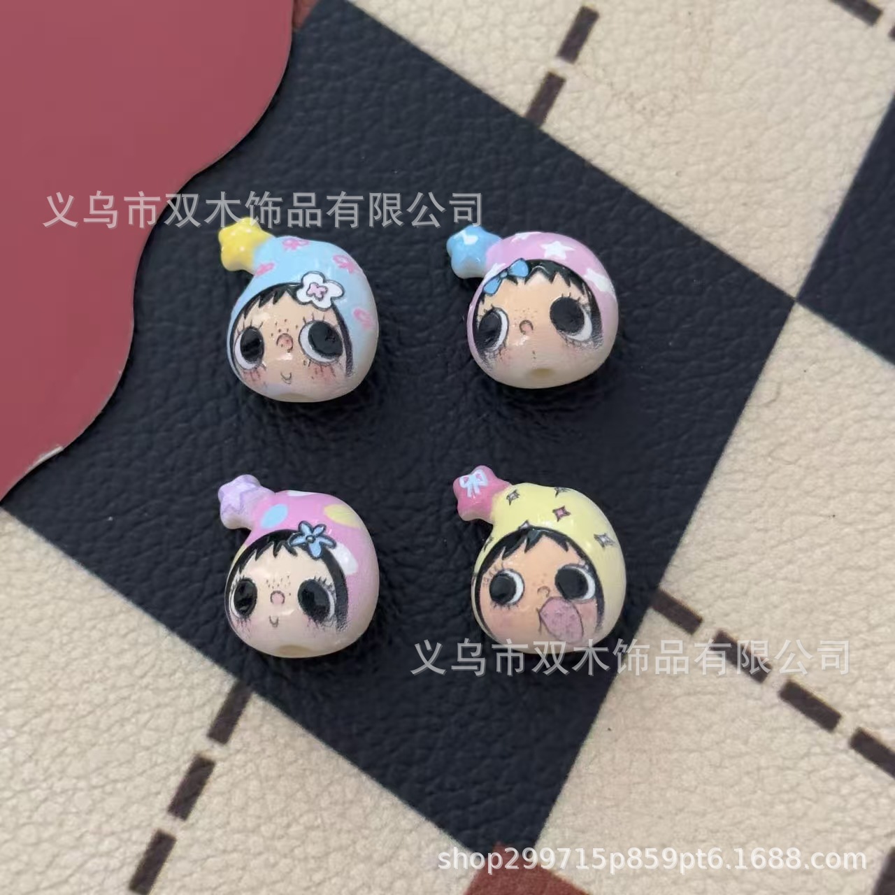 10個入りプリントレリーフスターハットユユアバタービーズDI - Phone Accessories Chain のレビューと価格