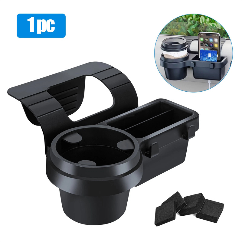 新しい車用カップスタンド電話ホルダーマウントトレイサイドドア - Phone Accessories Rack のレビューと価格
