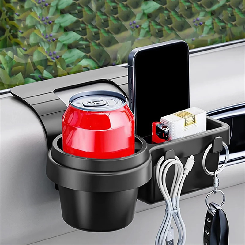 新しい車用カップスタンド電話ホルダーマウントトレイサイドドア - Phone Accessories Rack のレビューと価格