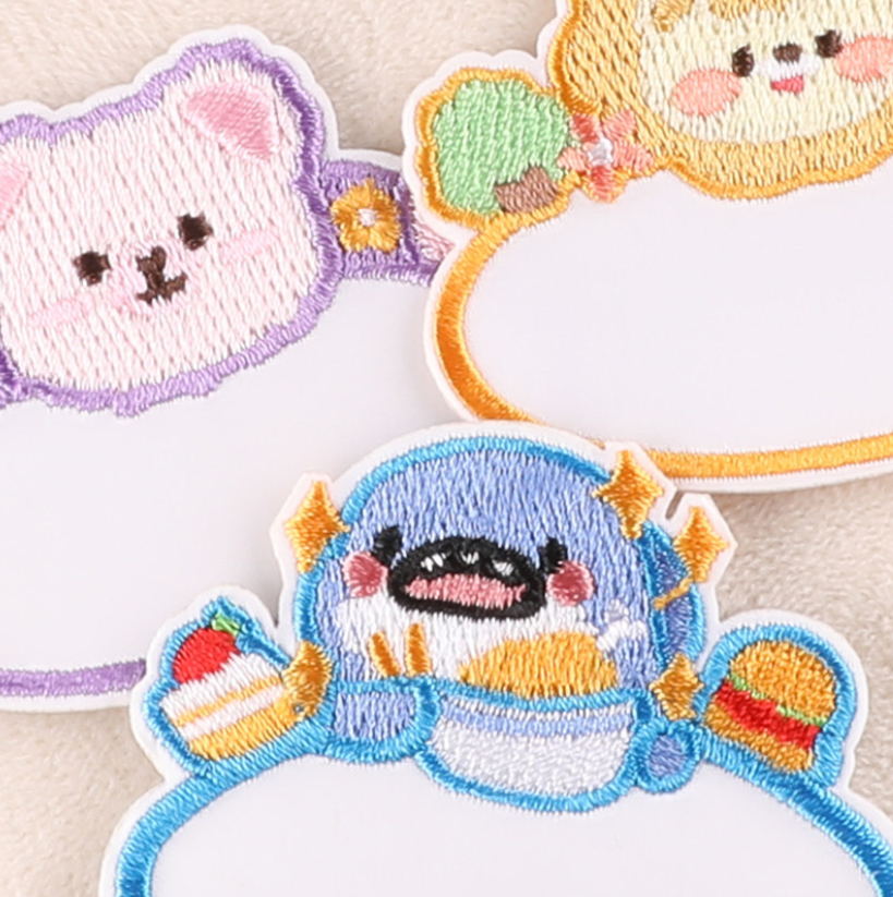 10 個の名札刺繍パッチ刺繍衣類帽子バッグ靴修理材料電話ギフ - Phone Accessories And Names のレビューと価格