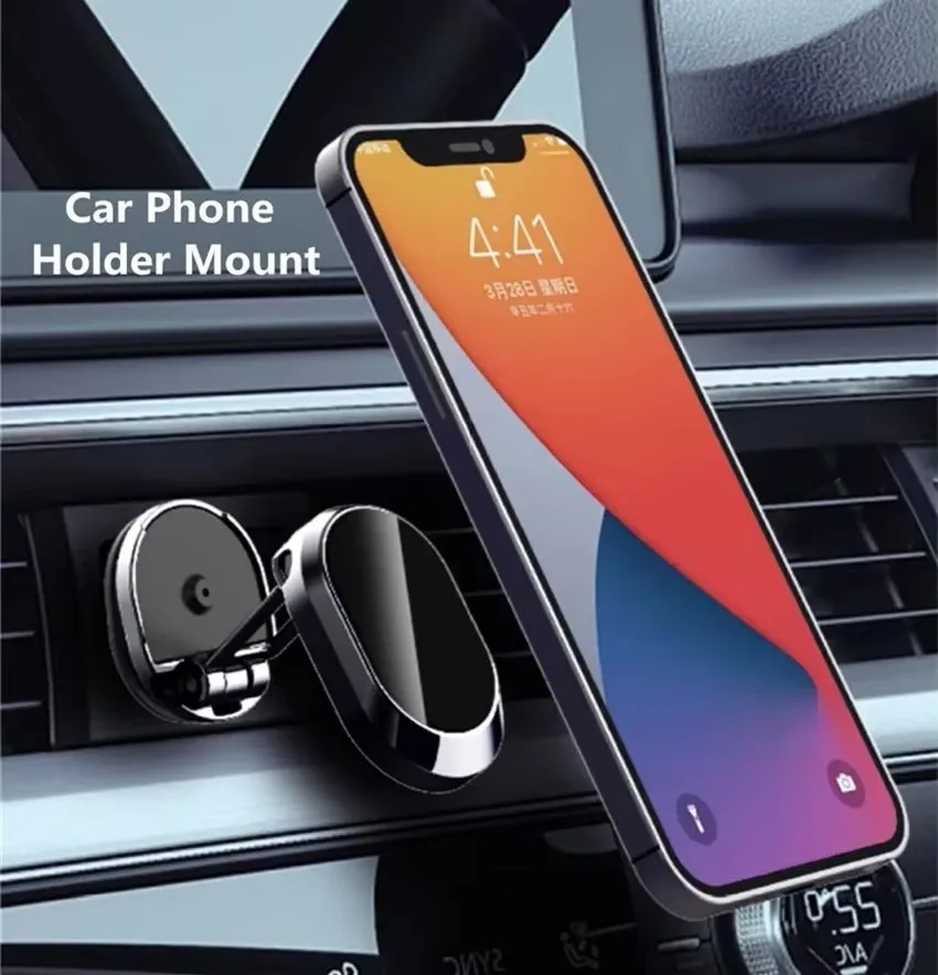 マグネット式車載電話ホルダー マグネット式電話ブラケット 折 - Phone Accessories Japan のレビューと価格