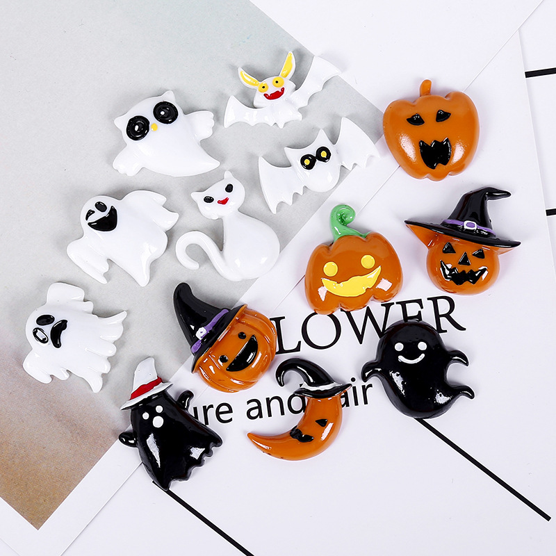 10個ハロウィンミニチュアカボチャゴーストスペース売春樹脂ヘ - Phone Accessories Europe のレビューと価格