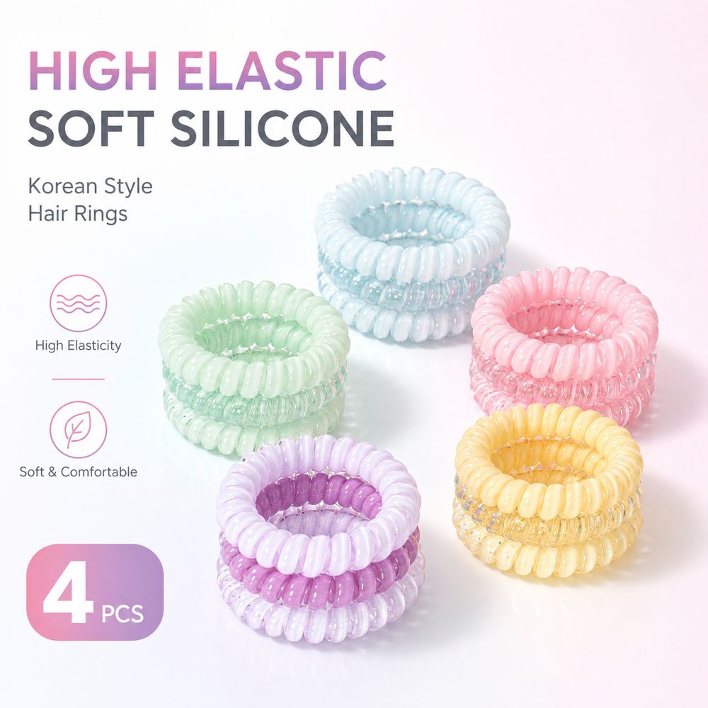 新しいグラデーションカラーの電話線ヘアリング 軽量で持ち運び - Phone Accessories China のレビューと価格