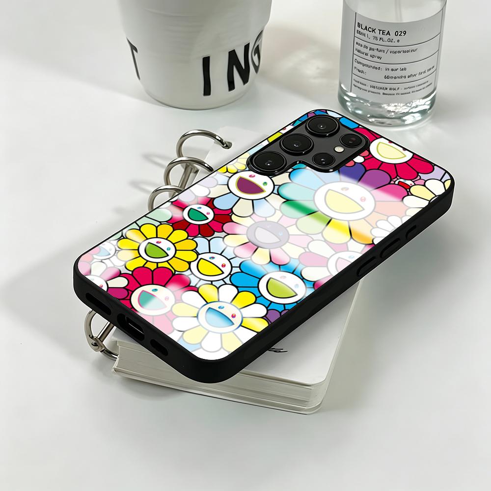 ひまわり日本絵画M-村上隆風スマホケース サムスンS26 S - Phone Accessories Japan のレビューと価格