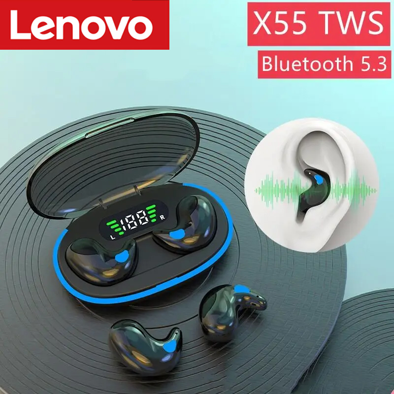 レノボ X55 TWS ミニイヤホン BT5.3 ワイヤレス - Phone Accessories Amazon のレビューと価格