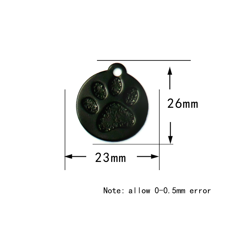 20 個の足跡模様のパーソナライズされたペット犬猫 ID タ - Phone Accessories And Names のレビューと価格