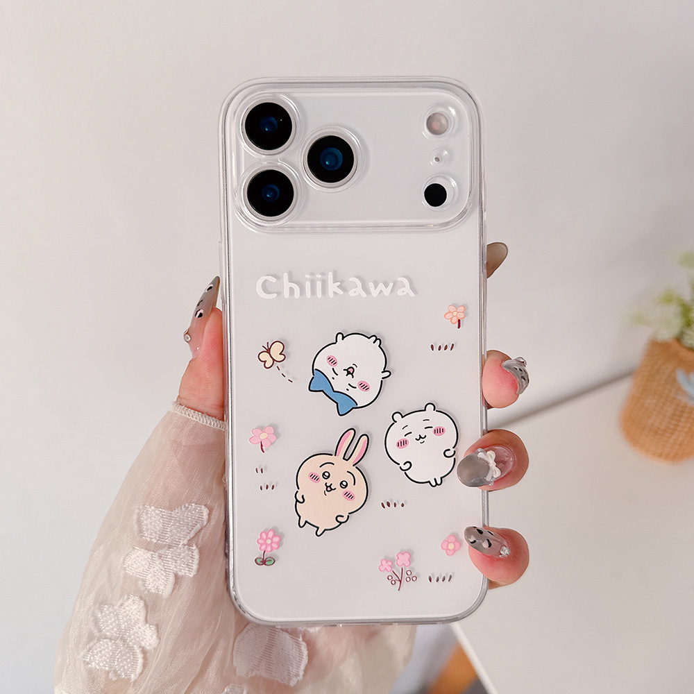 可愛い漫画日本のアニメ「ちいかわ」うさぎハチワレ透明スマホケ - Phone Accessories Japan のレビューと価格