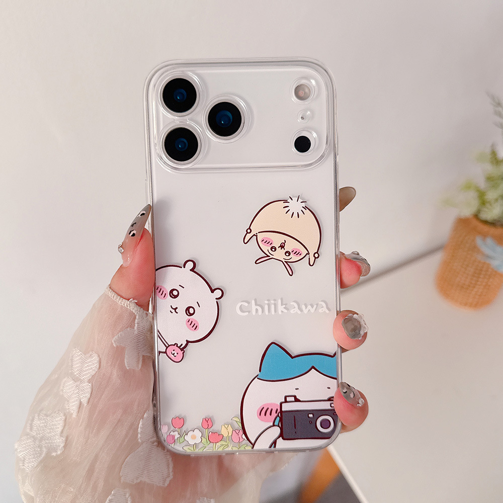 可愛い漫画日本のアニメ「ちいかわ」うさぎハチワレ透明スマホケ - Phone Accessories Japan のレビューと価格