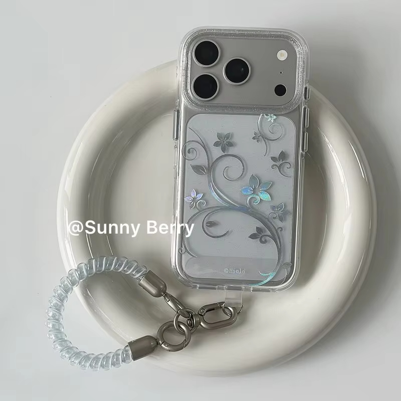 ファッションシンプルな花柄Y2Kグリッターフォンケース iP - Magnetic Phone Case のレビューと価格