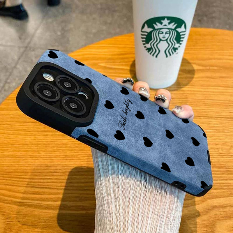 新しい高級ブラックラブハート型iPhoneケース iPhon - Phone Accessories To Sell のレビューと価格