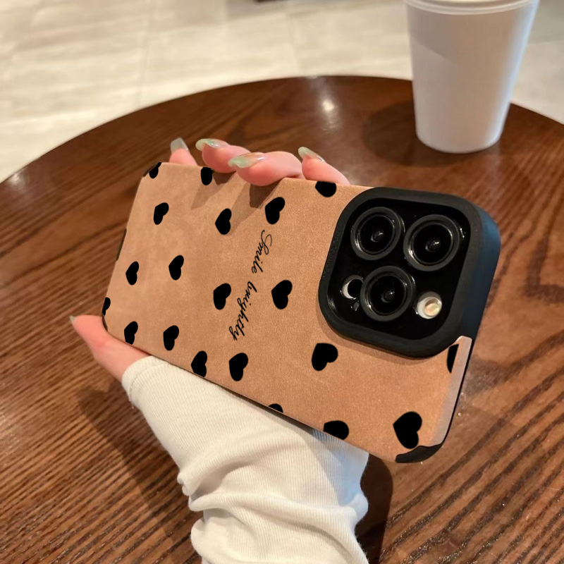 新しい高級ブラックラブハート型iPhoneケース iPhon - Phone Accessories To Sell のレビューと価格