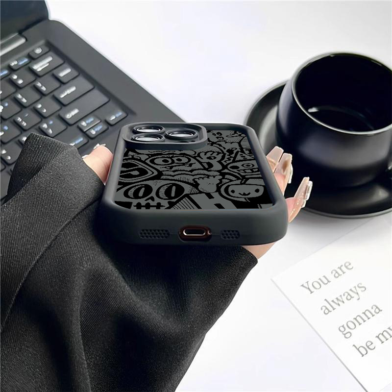 ブラックグラフィティデザインのiPhoneケース iPhon - Phone Accessories To Sell のレビューと価格