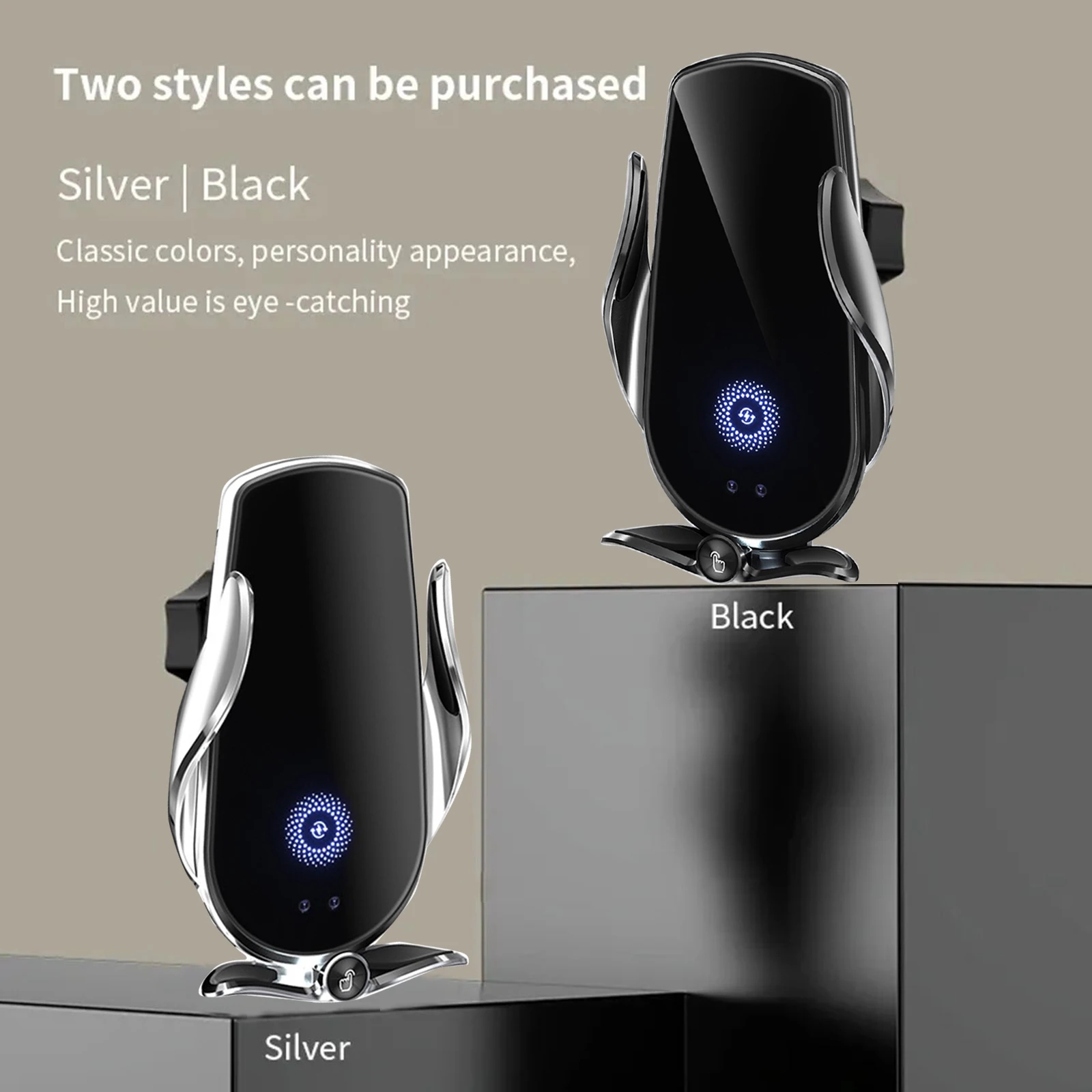 磁気ワイヤレスカーフォンホルダー,ナビゲーションホルダー,ラ - Phone Accessories Rack のレビューと価格
