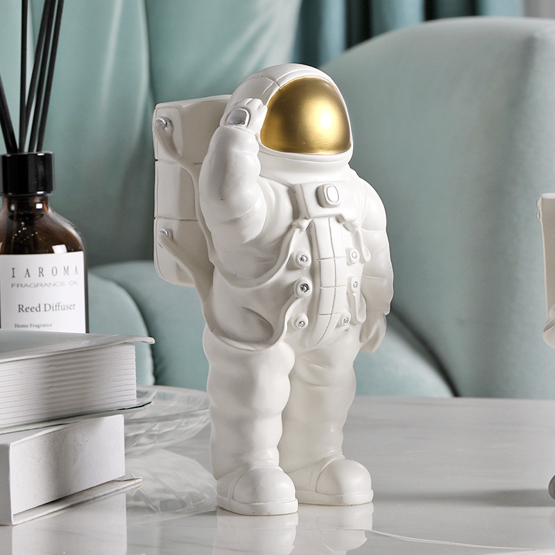 ヨーロッパスペース男フィギュア宇宙飛行士置物現代クリエイティ - Phone Accessories Europe のレビューと価格