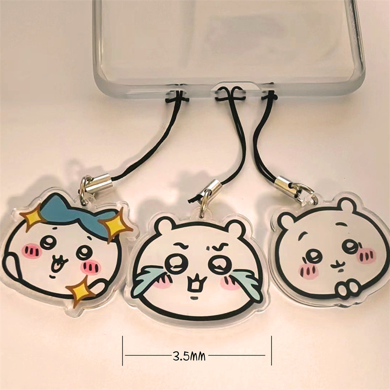 かわいい漫画風の携帯電話チェーン、アクリル製携帯電話チェーン - Phone Accessories Chain のレビューと価格