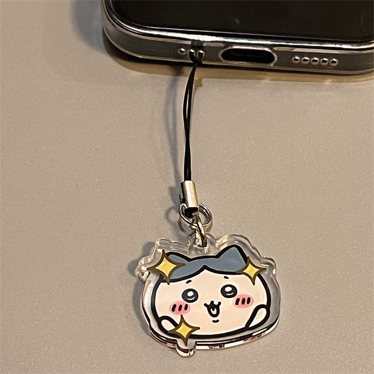 かわいい漫画風の携帯電話チェーン、アクリル製携帯電話チェーン - Phone Accessories Chain のレビューと価格