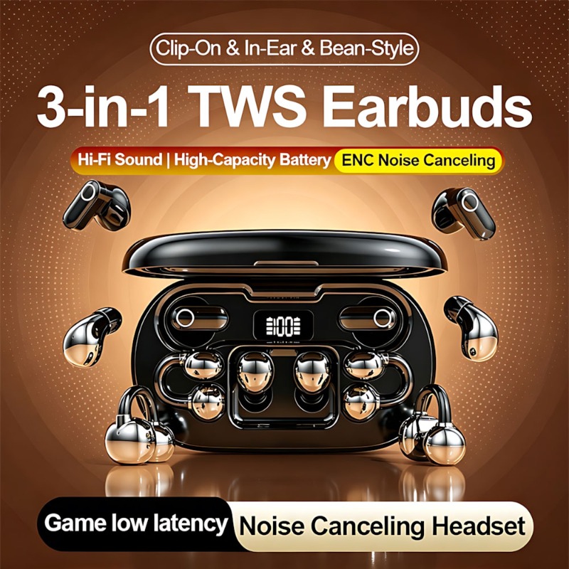 新型3-in-1ワイヤレスBluetoothイヤホン ミニイ - Phone Accessories Amazon のレビューと価格