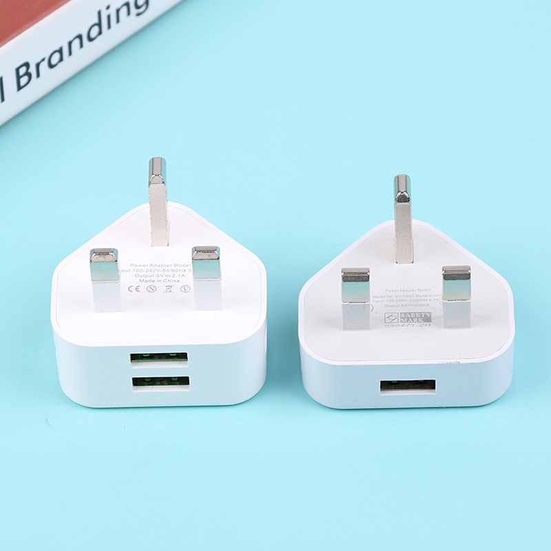 ユニバーサル3ピンウォールチャージャー,1または2つのUSB - Phone Accessories Unique のレビューと価格