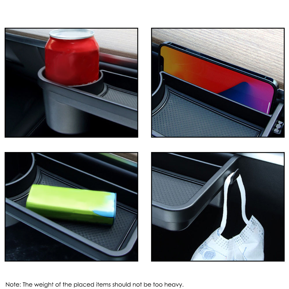 テスラモデル3およびY用の収納ボックス、自動車用グローブラッ - Phone Accessories Rack のレビューと価格