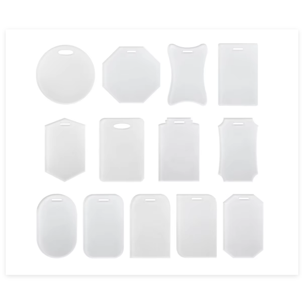 30個入り アクリル製両面荷物タグ 昇華型ブランクIDタグ  - Phone Accessories And Names のレビューと価格