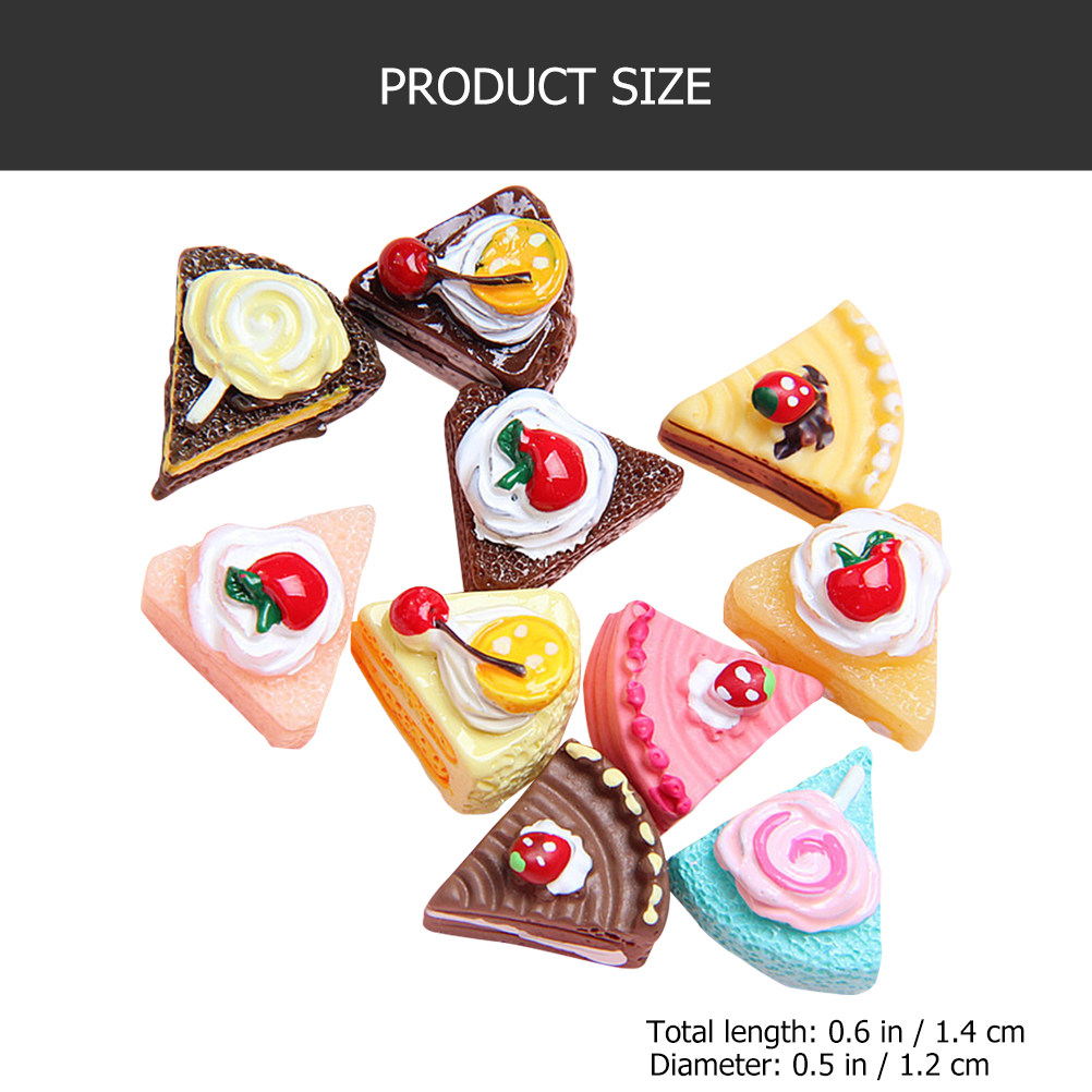 20個入り、繊細なデザインのケーキモチーフのレジン製チャーム - Phone Accessories Europe のレビューと価格
