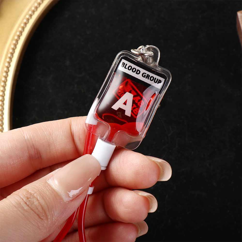 タイプA B O AB型血液バッグキーホルダー PVCバッグ - Phone Accessories Unique のレビューと価格