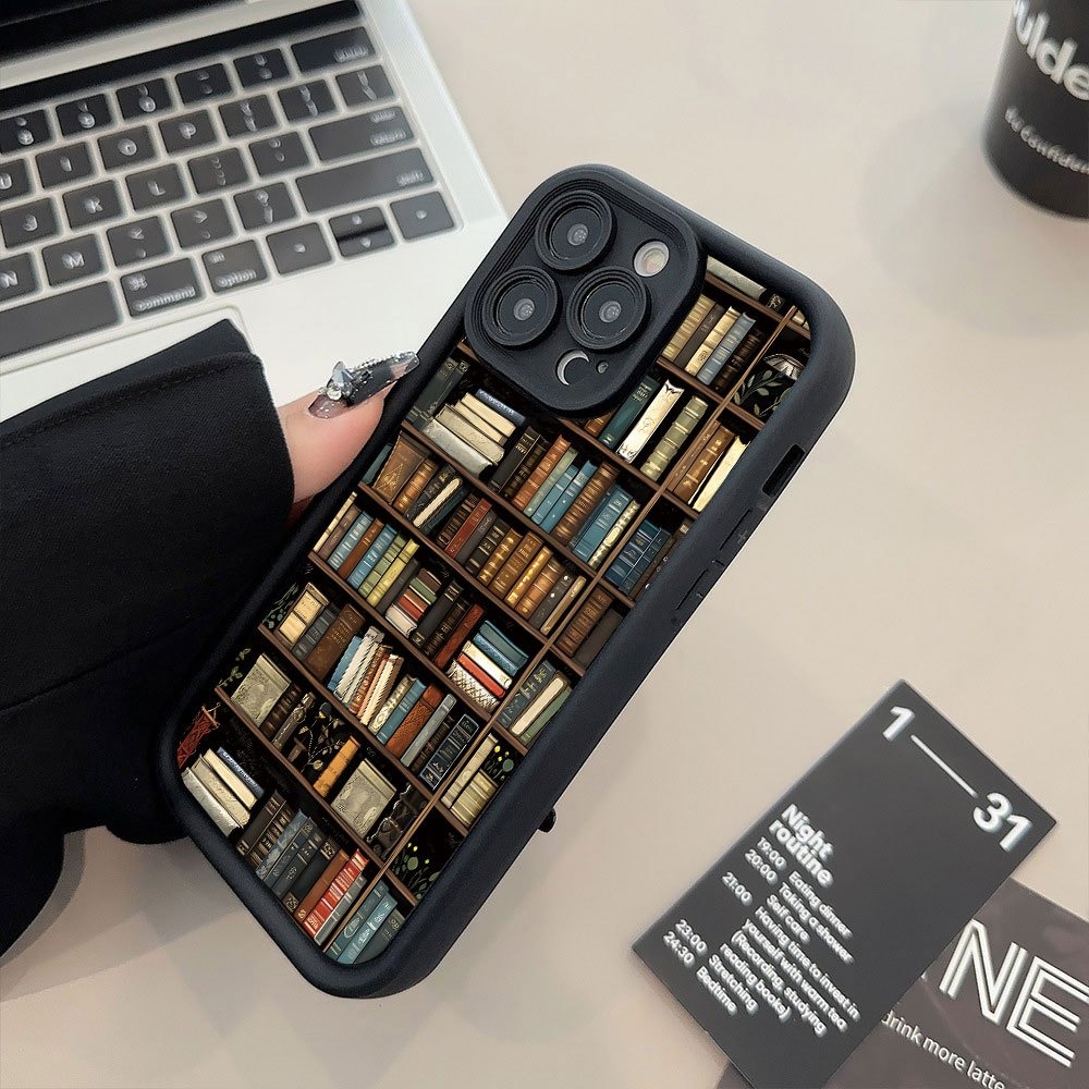 本棚風クリエイティブパターンのiPhoneケース iPhon - Phone Accessories To Sell のレビューと価格