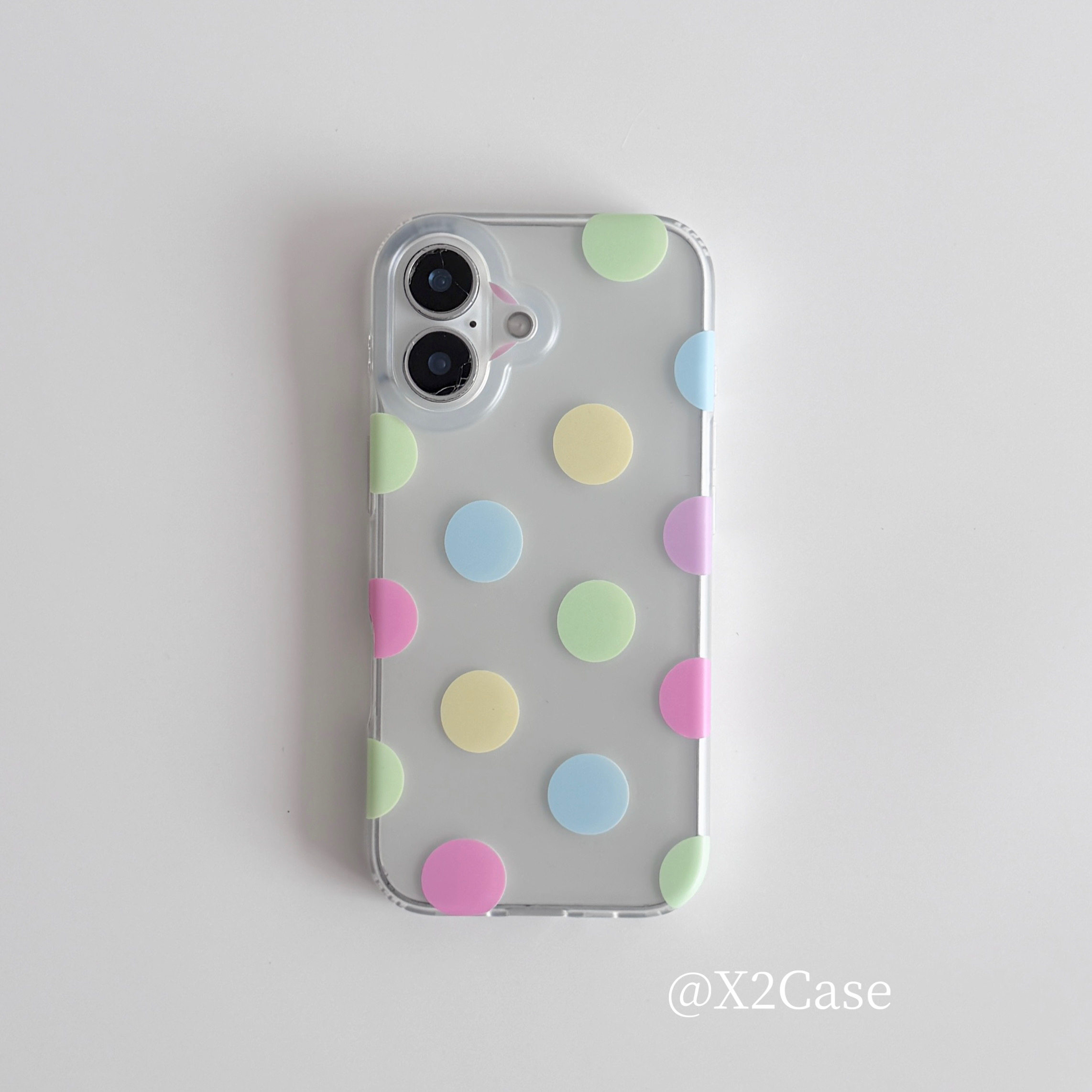 韓国インスタ風カラフルな水玉模様マットスマホケース iPho - Phone Accessories To Sell のレビューと価格