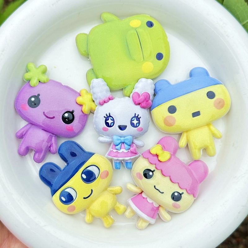 45mm漫画たまごっち両面印刷中空ビーズ、携帯電話バッグチェ - Phone Accessories Chain のレビューと価格