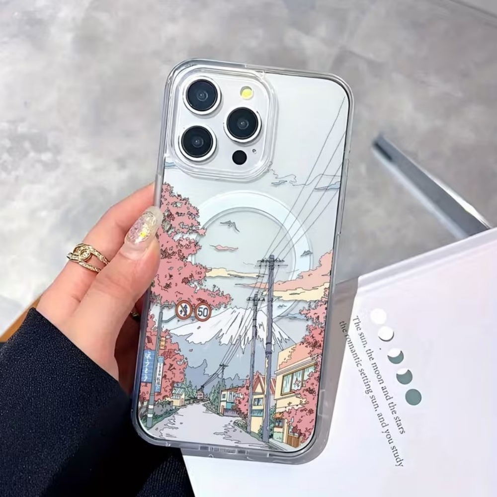アニメ日本の風景クリアフォンケース iPhone 18 17 - Phone Accessories Japan のレビューと価格