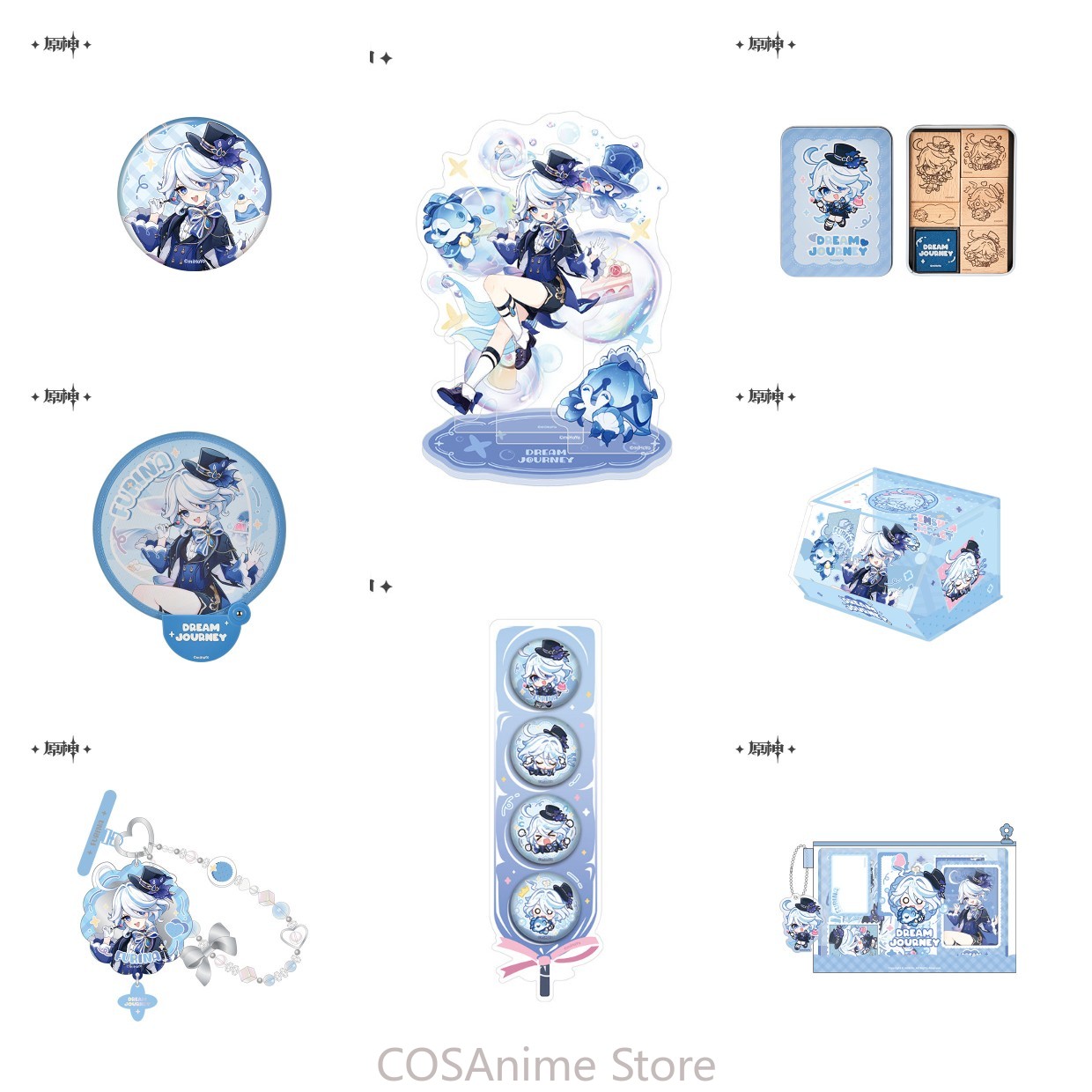 公式原神インパクト フーリナ アニメコスプレバッジ 折りたた - Phone Accessories Chain のレビューと価格