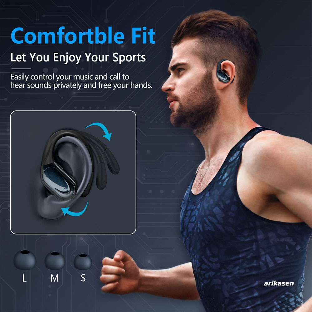 ワイヤレスイヤホン スポーツ Bluetooth 5.3 ヘ - Phone Accessories Amazon のレビューと価格