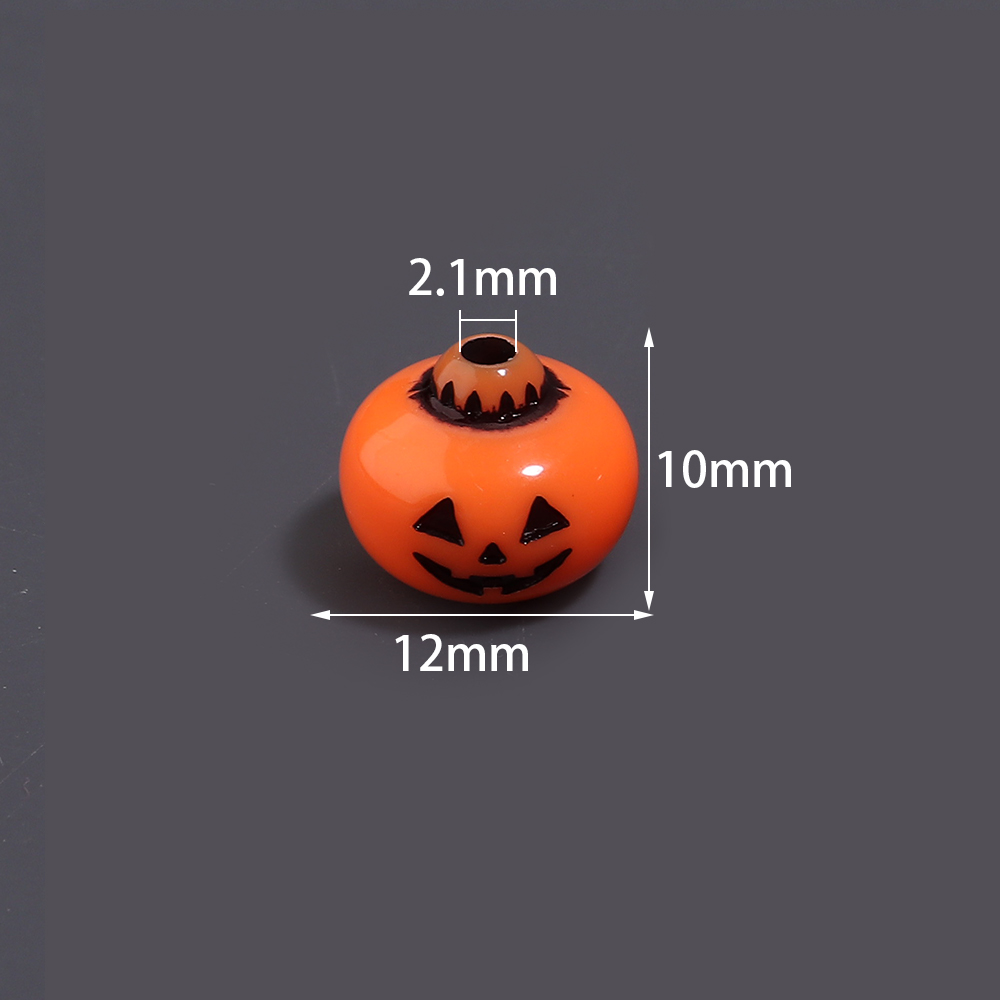 50個 12x10mm ハロウィン デビル パンプキン アク - Phone Accessories Chain のレビューと価格