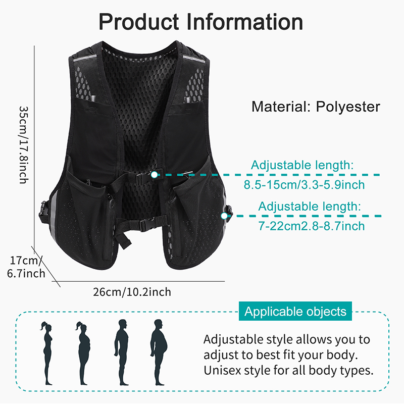 TINYAT 反射多機能ベストバッグ男性女性スポーツチェスト - Phone Accessories China のレビューと価格
