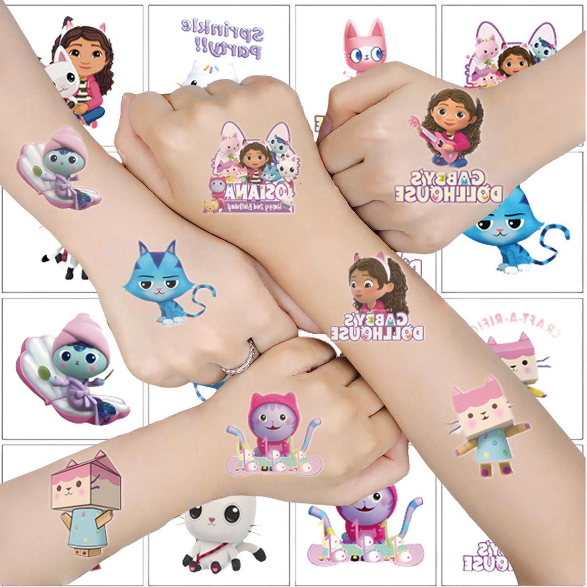 漫画 20 個かわいいギャビードールハウス猫タトゥーステッカ - Phone Accessories For 11 Year Old Girl のレビューと価格
