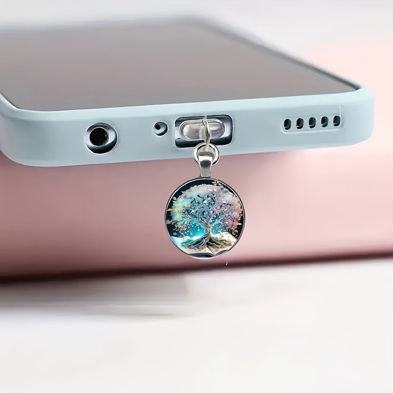 携帯電話ダストプラグ生命の樹ペンダントアクセサリー装飾 Ip - Phone Accessories Unique のレビューと価格