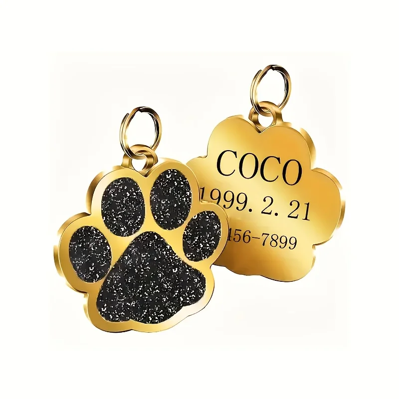 犬猫用ネームタグ、電話番号入り、カスタム刻印亜鉛合金ペットI - Phone Accessories And Names のレビューと価格
